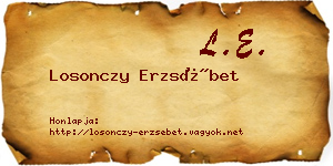 Losonczy Erzsébet névjegykártya